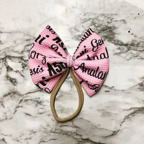 Monogrammed Bow